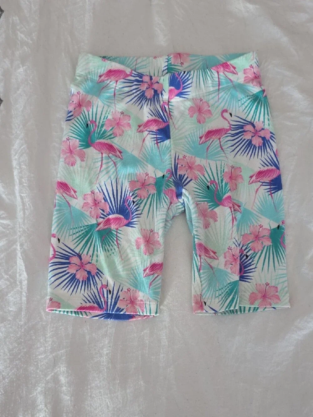 Gymboree Pink Flamingo Tropical Print Shorts and Halter Top